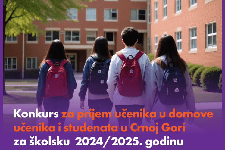 Konkurs za upis učenika i studenata u domove za 2024/25. godinu