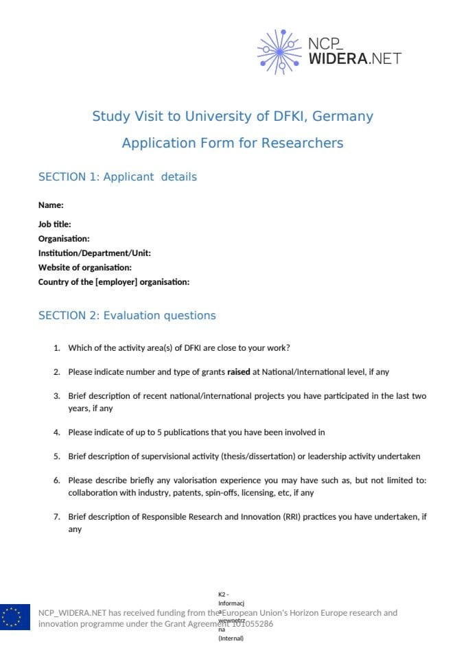 3. Study-visits_Application-Form_Istrazivaci&Naucnici