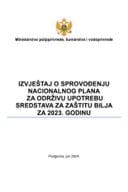 Izvještaj o sprovođenju Nacionalnog plana za održivu upotrebu sredstava za zaštitu bilja za 2023. godinu