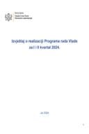 Izvještaj o realizaciji Programa rada Vlade za I i II kvartal 2024. godine
