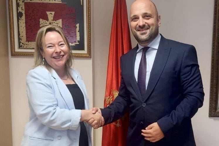 Susret ministra pravde mr Bojana Božovića i ambasadorke An Mari Maske