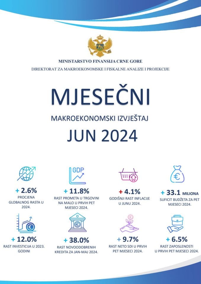 Mjesečni makroekonomski izvještaj - jun 2024