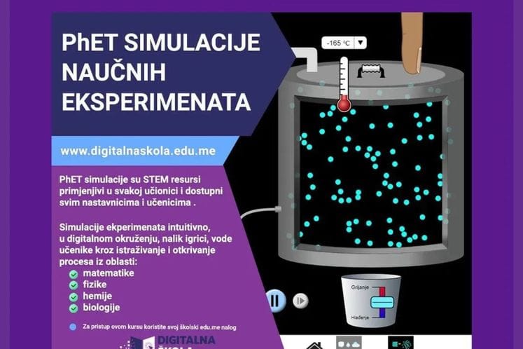 PhET simulacije naučnih eksperimenata dostupne u Digionici