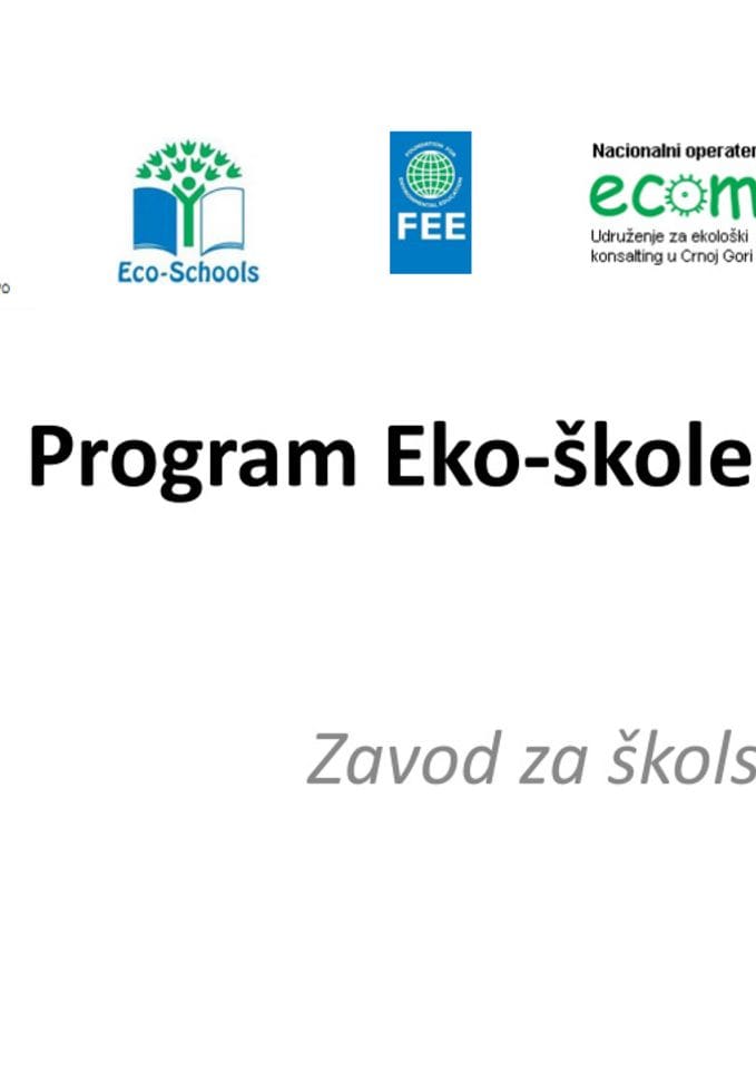 Program Eko-skole avgust 2024