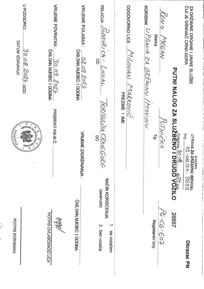 Putni nalozi 4 - UZDI