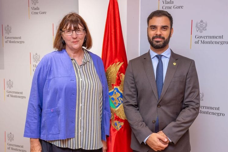 Ministar pomorstva Filip Radulović i britanska ambasadorka u Crnoj Gori Don Meken