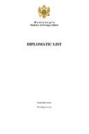 Diplomatic list - September 2024