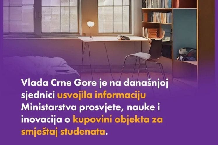 Ministarstvo prosvjete, nauke i inovacija kupuje objekat za novi studentski dom