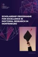 Scholarship Programme for Excellence in Doctoral Research in Montenegro