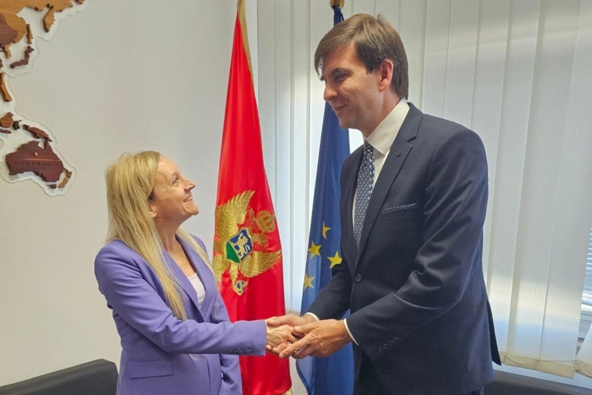 Azemović razgovarao sa ambasadorkom Italije: Dijaspora Crne Gore predstavlja značajan potencijal za ekonomski i društveni razvoj zemlje