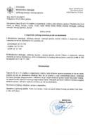 Odluku o rasporedu radnog vremena za rad sa strankama u Ministarstva  ekologije, održivog razvoja i razvoja sjevera