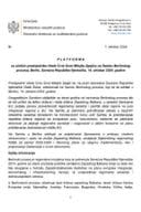 Предлог платформе за учешће предсједника Владе Црне Горе Милојка Спајића на Самиту Берлинског процеса, Берлин, Савезна Република Њемачка, 14. октобар 2024. године