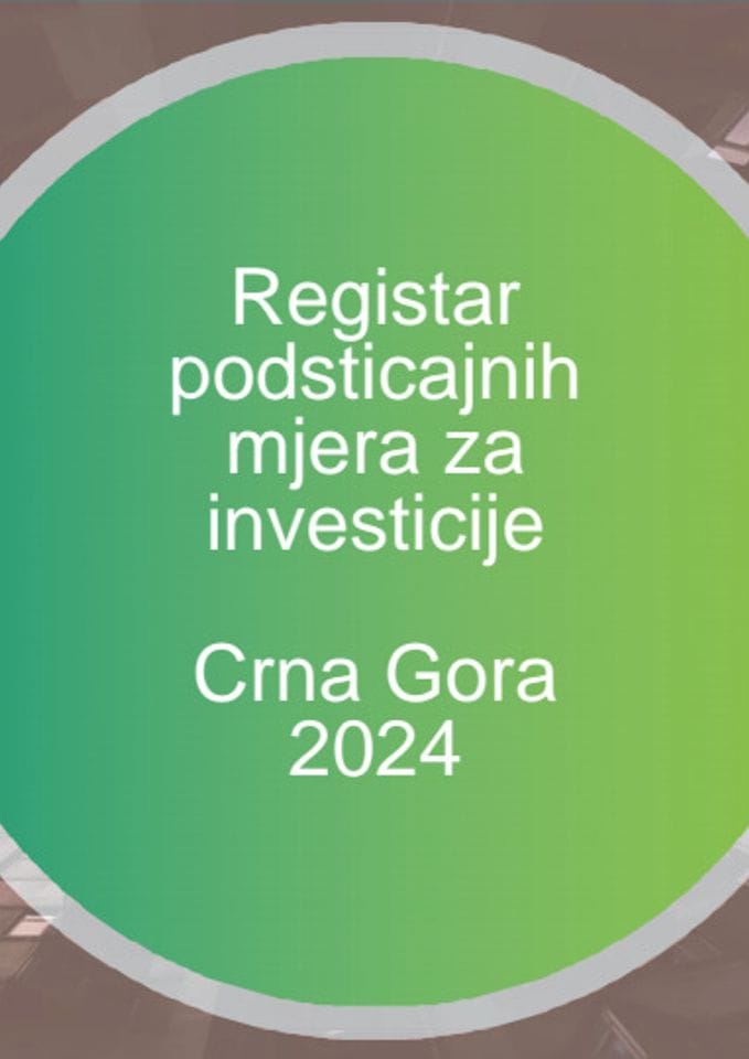 Registar podsticajnih mjera za investicije 2024 prezentacija