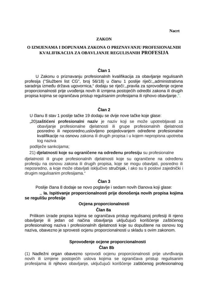 Nacrt Zakona o regulisanim profesijama 16‚,10_2024-