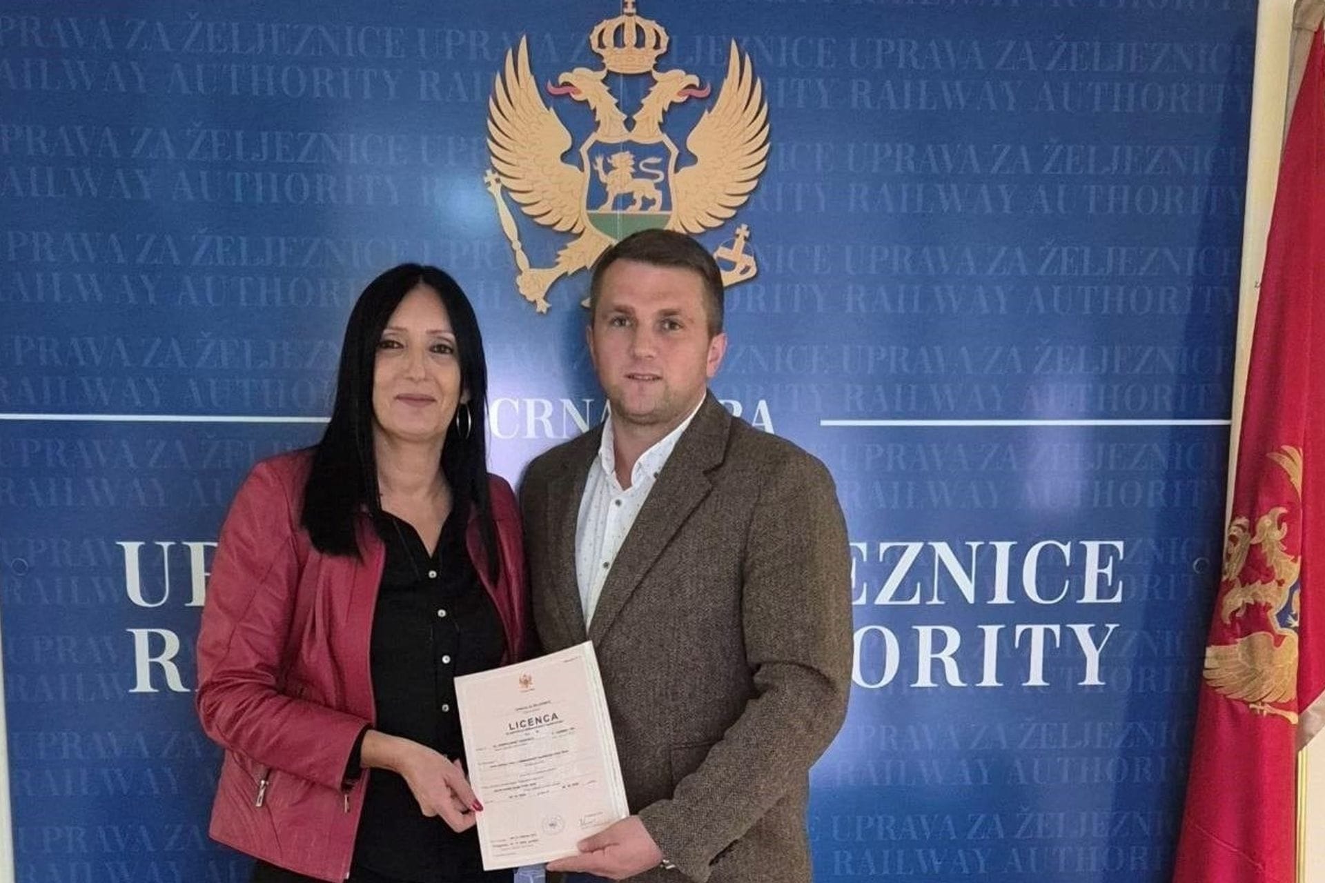 Uprava za željeznice izdala licencu kompaniji MONTECARGO AD Podgorica za javni prevoz robe na prugama Crne Gore