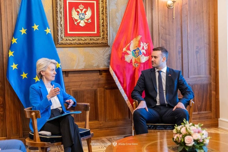 Prime Minister Spajić hosts European Commission President Ursula von der Leyen