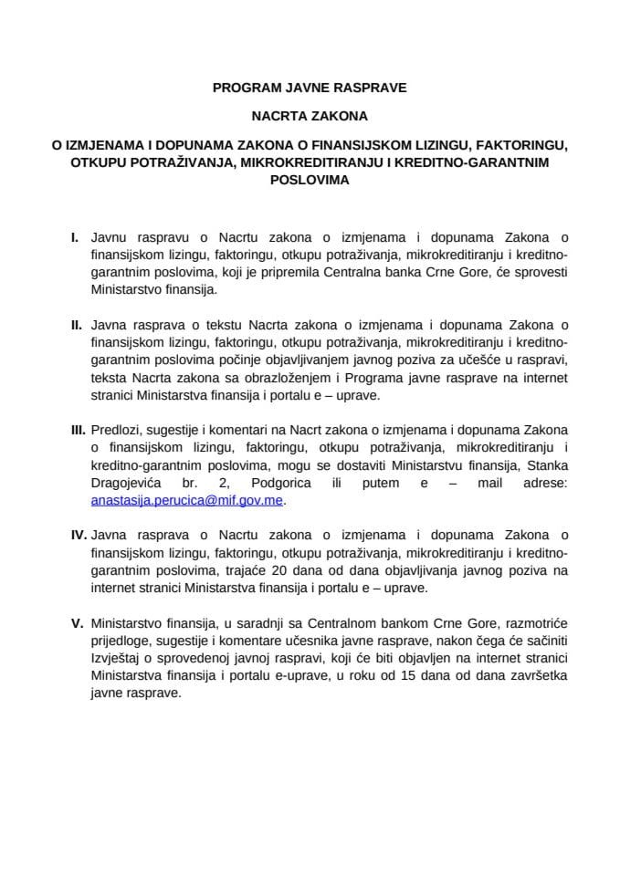 Program javne rasprave