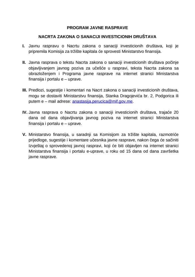 Program javne rasprave