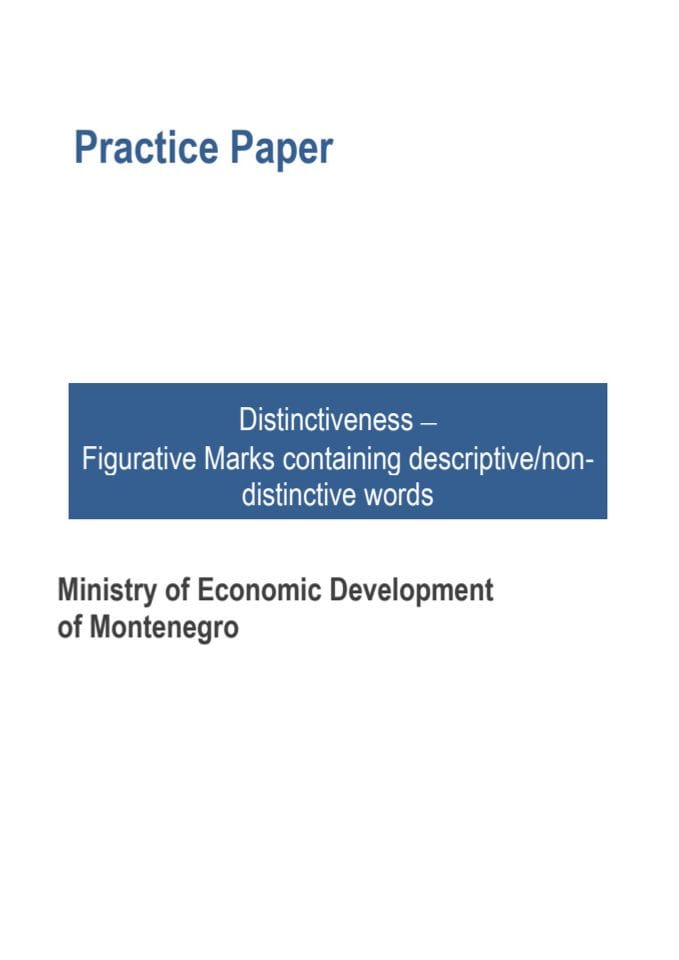 CP3 Practice paper Distinctiveness – Figurative Marks containing descriptivenon distinctive word