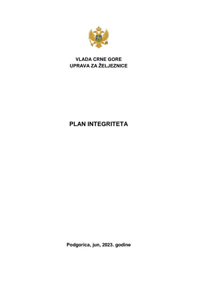 Plan integriteta za 2023-2025