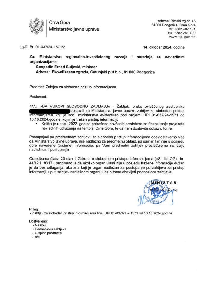 SPI - OBAVJESTENJE SPI - NVU DA VUKOVI SLOBODNO ZAVIJAJU 1571