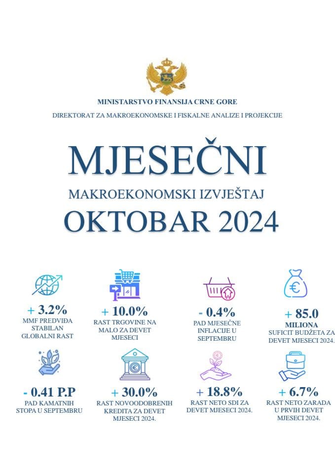 Mjesečni makroekonomski izvještaj - oktobar 2024.