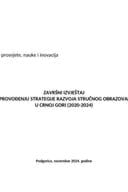 Završni izvještaj o sprovođenju Strategije razvoja stručnog obrazovanja u Crnoj Gori (2020-2024)