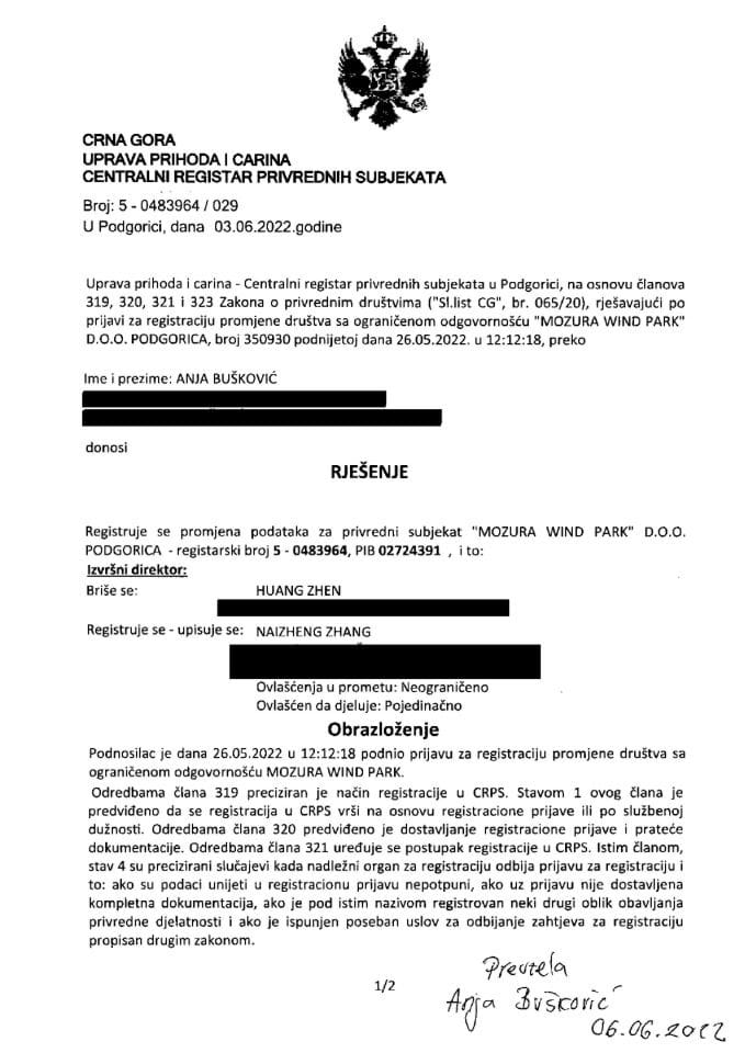 Informacija II 05/02-UP-17/6-24