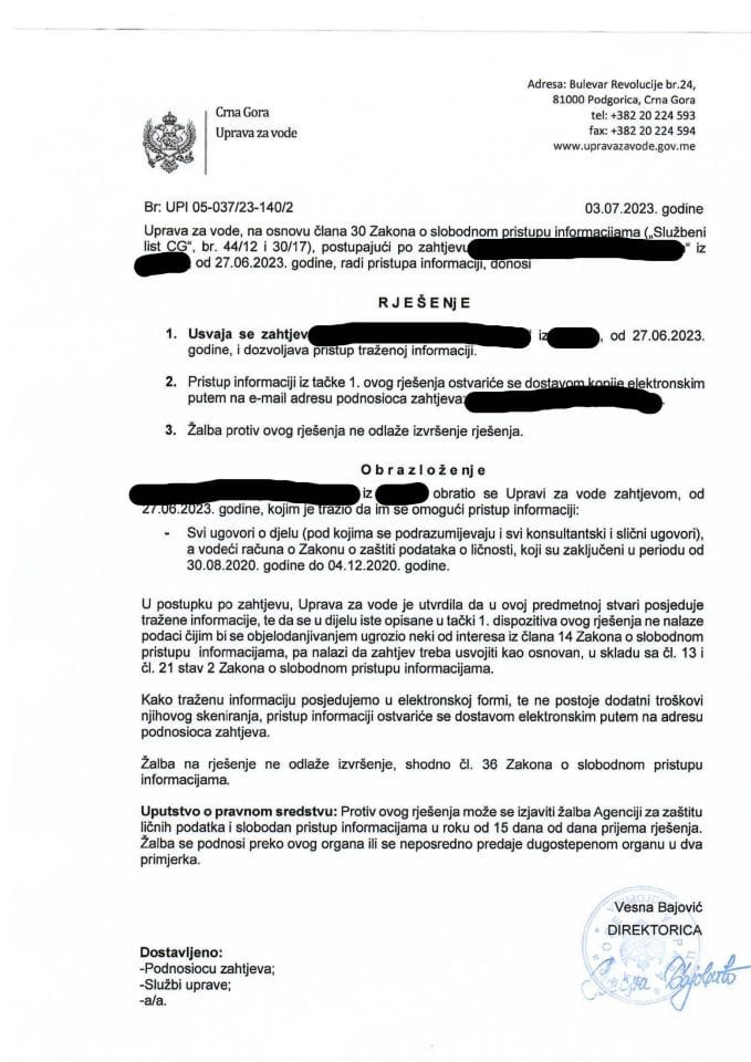 Rjesenje br. 05-037/23-140/2