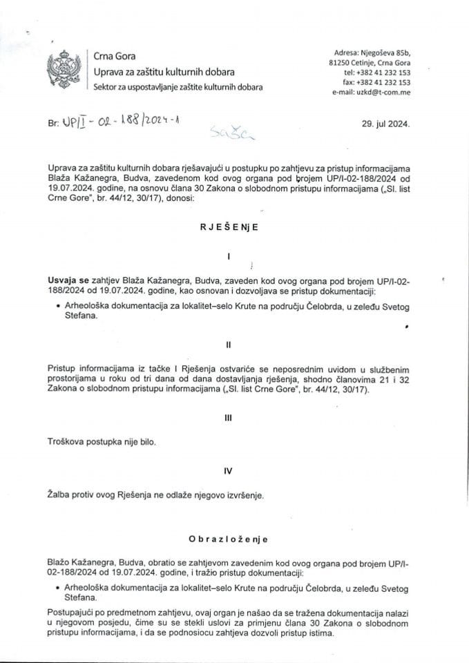 SPI Rješenje UP-I-02-188-2024-1
