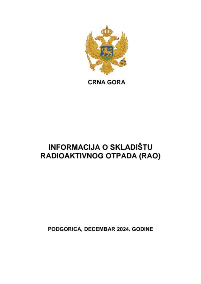 Informacija o skladištu radioaktivnog otpada (RAO)