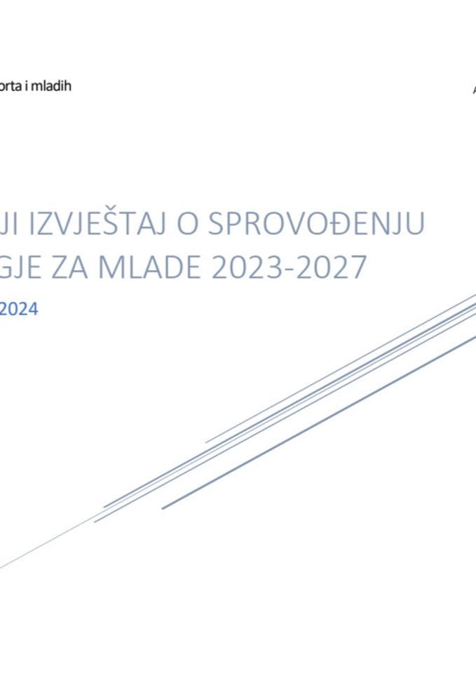 Годишњи извјештај о спровођењу Стартегије за младе 2023-2027, за период 2023-2024