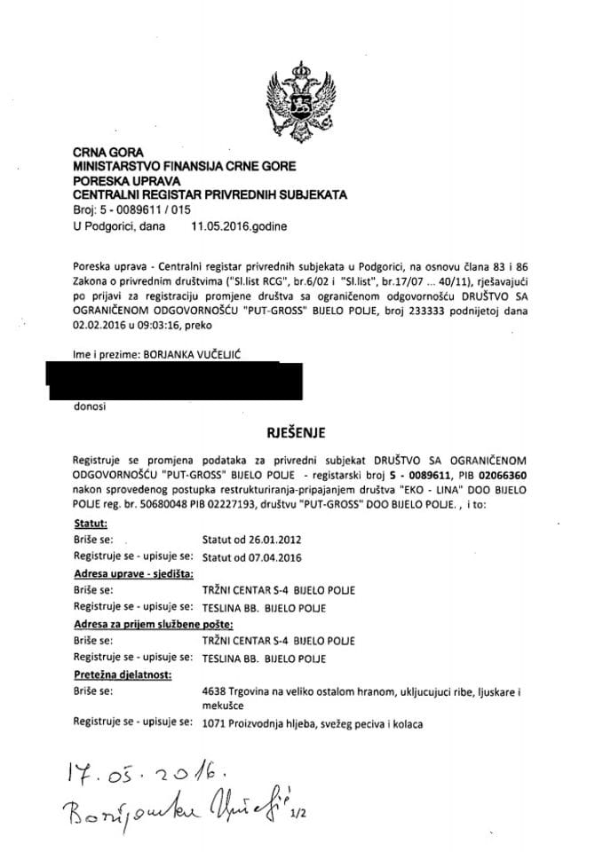 Информација XВ 05/02-УП-52/6-24