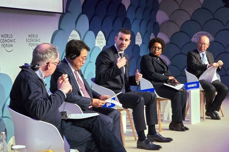 Premijer MIlojko Spajić na panelu u Davosu