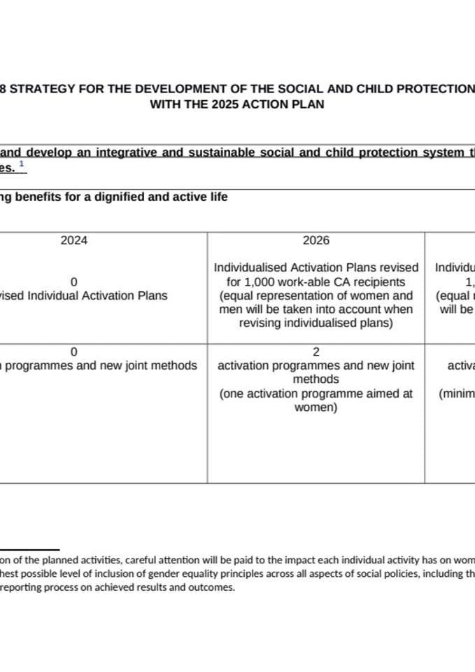 Strategija razvoja sistema socijalne i dječje zaštite za period 2025 – 2028 (ENG)