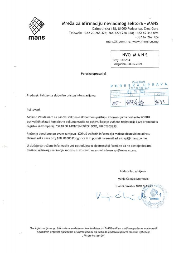 Рјешење 05/02-УП-167/2-24