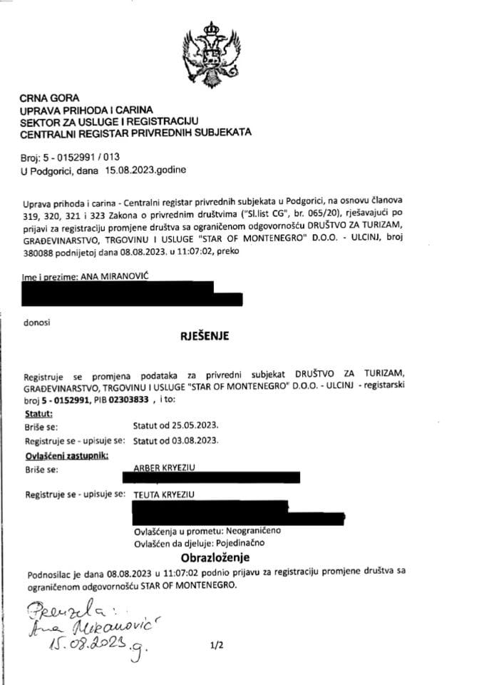 Информација XВ 05/02-УП-167/5-24