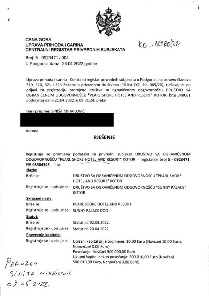 Informacija IV 05/02-UP-168/5-24