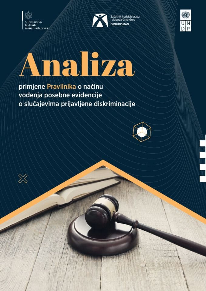 Analiza primjene Pravilnika o načinu vođenja posebne evidencije o slučajevima prijavljene diskriminacije