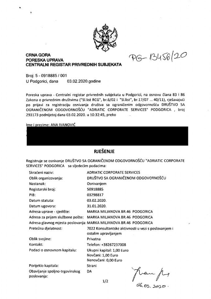 Информација И 05/02-УП-138/6-24