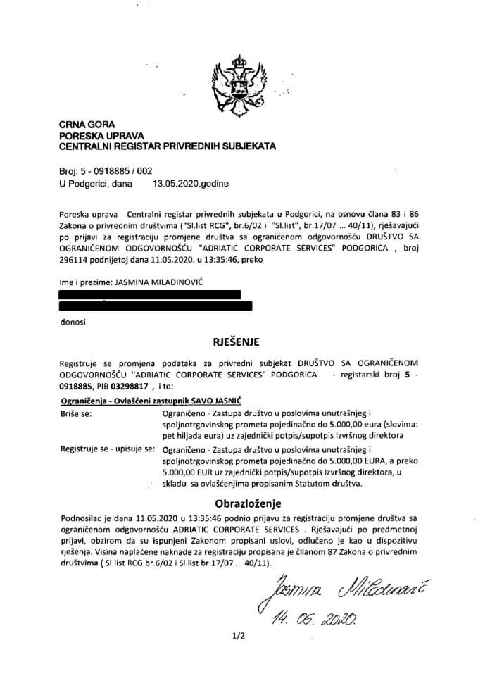 Informacija II 05/02-UP-138/6-24