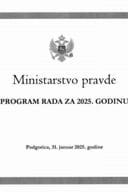 Program rada Ministarstva pravde za 2025. godinu