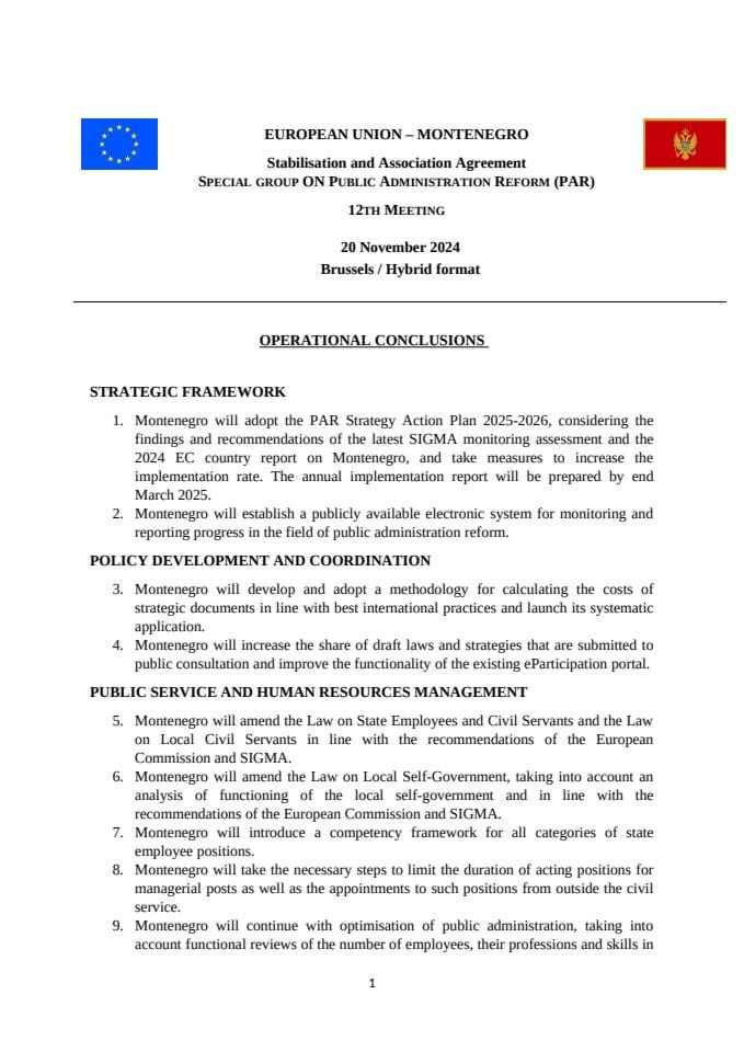 2024 PAR SG -Operational conclusions