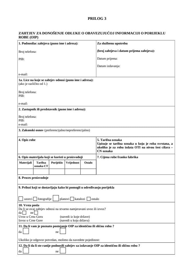 PRILOG 3 zahtjev OIP