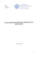 Plan nadzora budžetske inspekcije za 2025. godinu