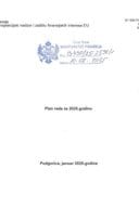 Plana rada Direkcije za zaštitu finansijskih interesa EU / AFCOS za 2025. godinu