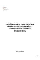 Izvještaj o radu Direktorata za inspekcijski nadzor i zaštitu finansijskih interesa EU za 2024. godinu