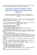 Pravilnik o sadržini recepta, načinu izdavanja i propisivanja veterinarskih ljekova