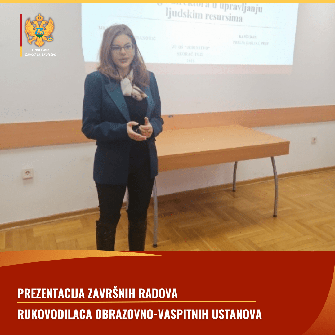 Prezentacija završnih radova rukovodilaca vaspitno-obrazovnih ustanova