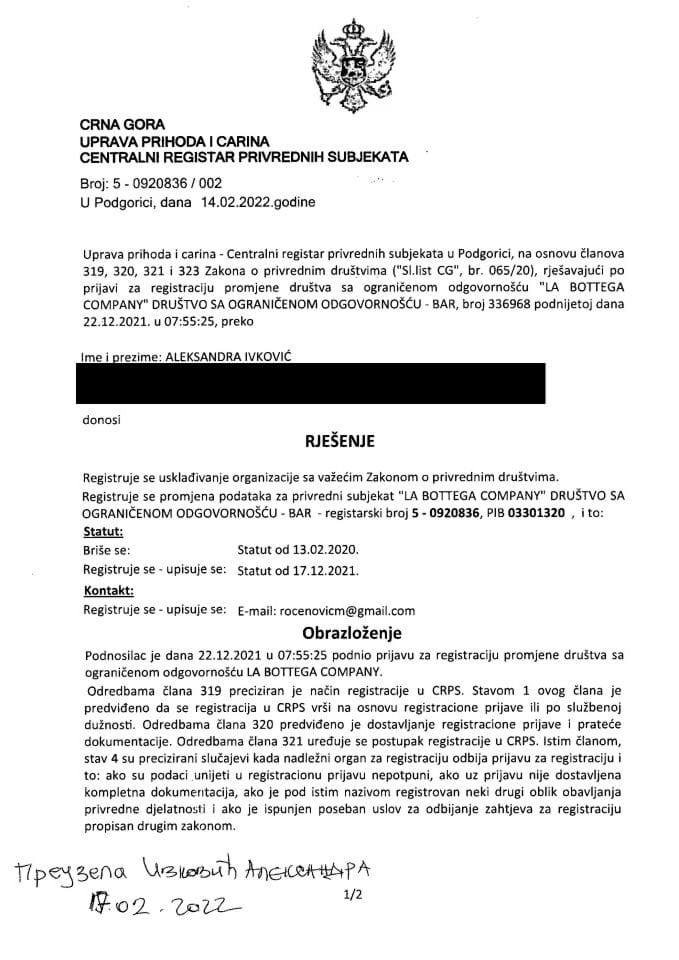 Informacija II 05/02-UP-370/4-24